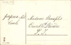 VINTAGE POSTCARD Fantasy Flowers