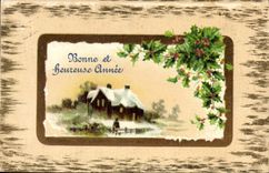 VINTAGE POSTCARD Fantasy Flowers