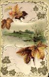 VINTAGE POSTCARD Fantasy Flowers Sheets