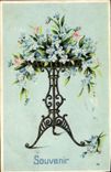 VINTAGE POSTCARD Fantasy Flowers