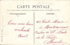 VINTAGE POSTCARD Fantasy Flowers