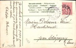 VINTAGE POSTCARD Fantasy Flowers