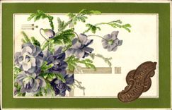 VINTAGE POSTCARD Fantasy Flowers