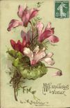 VINTAGE POSTCARD Fantasy Flowers