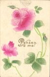 VINTAGE POSTCARD Fantasy Flowers