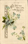 VINTAGE POSTCARD Fantasy Flowers