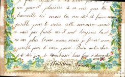 VINTAGE POSTCARD Fantasy Flowers Doves