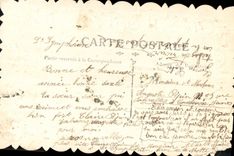 VINTAGE POSTCARD Fantasy Flowers Doves