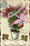VINTAGE POSTCARD Fantasy Flowers