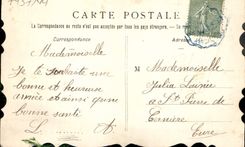 VINTAGE POSTCARD Fantasy Flowers