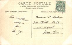 VINTAGE POSTCARD Fantasy Flowers Doves