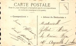 VINTAGE POSTCARD Fantaisie Flowers Clover Horseshoe