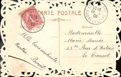 VINTAGE POSTCARD Fantasy Flowers