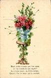 VINTAGE POSTCARD Fantasy Flowers
