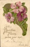 VINTAGE POSTCARD Fantasy Flowers
