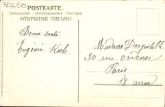 VINTAGE POSTCARD Fantasy Flowers Clover