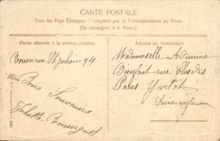 VINTAGE POSTCARD Fantasy Flowers