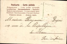 VINTAGE POSTCARD Fantasy Flowers Swallow