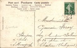 VINTAGE POSTCARD Fantasy Flowers