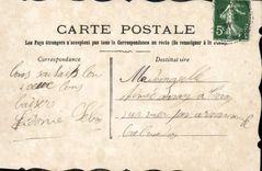 VINTAGE POSTCARD Fantasy Flowers Happy New Year