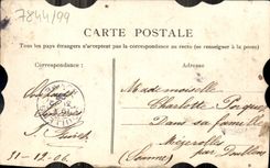 CPA Fantaisie Fleurs Hirondelle Heureuse Annee