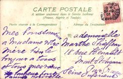 VINTAGE POSTCARD Fantasy Flowers