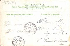 VINTAGE POSTCARD Fantasy Flowers