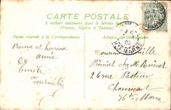 VINTAGE POSTCARD Fantasy Flowers