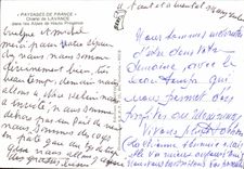 MODERN CARD Field Of Lavender In the Alps De Haute Provence