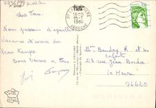 CPM Un Bonjour Qui Sent Bon La Lavande