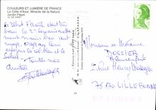 MODERN CARD Colors And Light Of France the Dimension of Azure Miracle Of Nature Flowered Garden