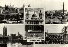 CPM London Tower Trafalgar Square Houses of Parliament Westminster Abbey