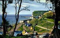 POSTAL MODERNA Fecamp el sitio para acampar