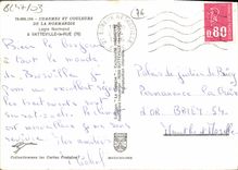 MODERN CARD Charms And Colors Of Normandy Logis Norman has Vatteville the Street