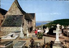 MODERN CARD Varengeville On Sea the Church Valery Saint And the Marine Cemetery