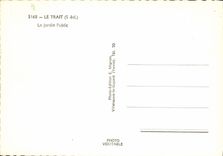 POSTAL MODERNA la característica el jardín público