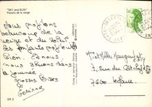 MODERN CARD Ski and Sun Pleasures of snow