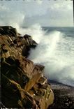 MODERN CARD Vague Brittany Colors Breaking on the Breton coast