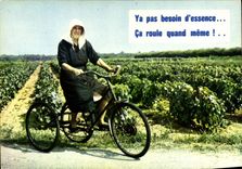 MODERN CARD Ya Pas Need For gasoline Ca Rolls Bicycle Three-wheeled Folklore Nevertheless