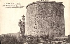 La POSTAL Saint Jean de la VENDIMIA en Mer el Madonna señala el hogar de vieja gente Sainte