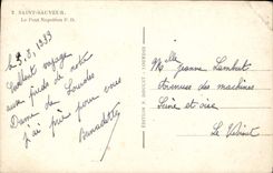 CPM Saint Sauveur Le Pont Napoleon