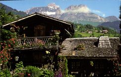 MODERN CARD Flowered Country cottage