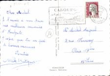 MODERN CARD Houlgate the beach the Landry mill View Golf