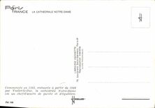 MODERN CARD Paris the Notre Dame Cathedral