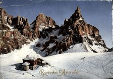 MODERN CARD Happy New Year Mountain pastures