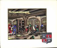 CPM Imprimeurs libraires en 1480