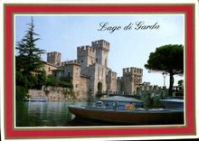 POSTAL MODERNA Lago di Garda Beaded él Dei Laghi