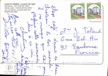 POSTAL MODERNA Lago di Garda Beaded él Dei Laghi