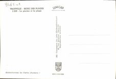 POSTAL MODERNA reina de Trouville de las playas la piscina y la playa