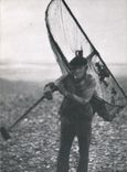 REPRO Le Normandie D'Autrefois Le Pecheur de crevettes Peche